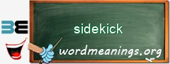 WordMeaning blackboard for sidekick